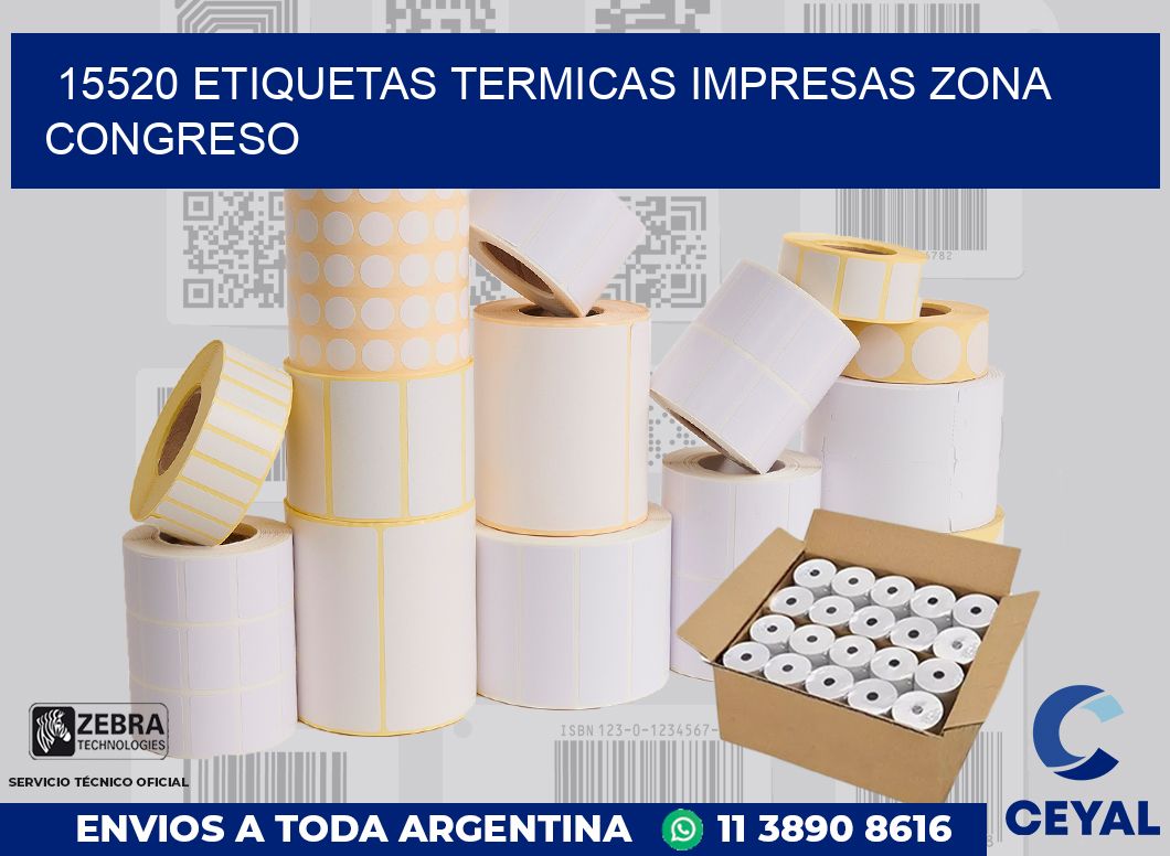 15520 ETIQUETAS TERMICAS IMPRESAS ZONA CONGRESO