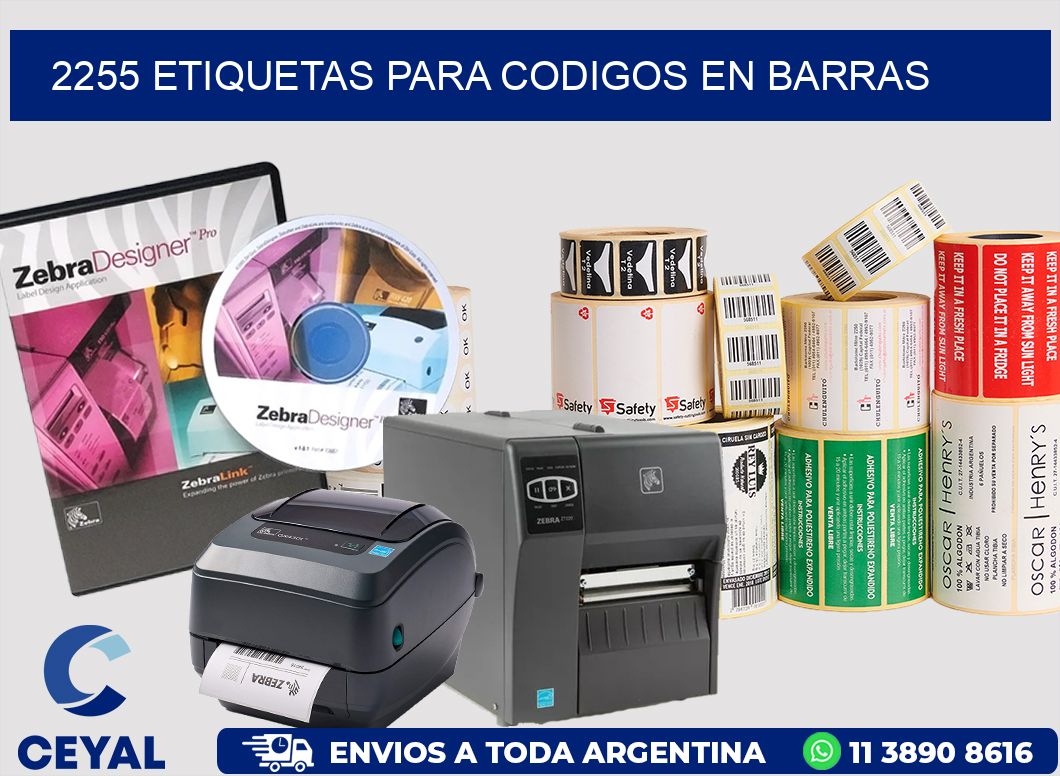 2255 ETIQUETAS PARA CODIGOS EN BARRAS