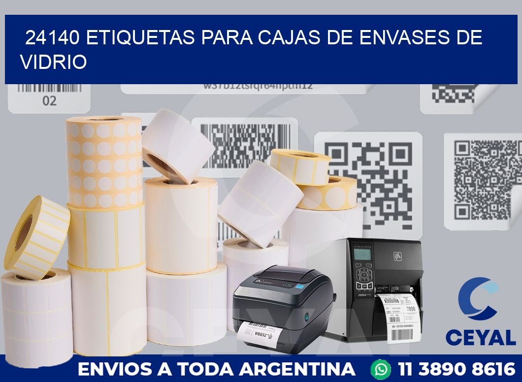 24140 ETIQUETAS PARA CAJAS DE ENVASES DE VIDRIO