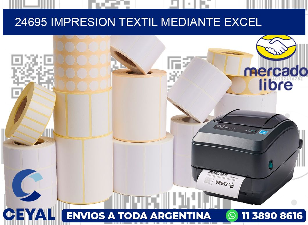 24695 IMPRESION TEXTIL MEDIANTE EXCEL