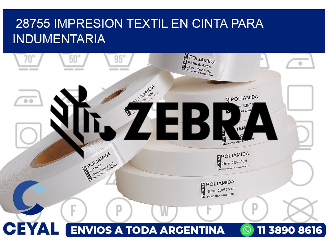 28755 IMPRESION TEXTIL EN CINTA PARA INDUMENTARIA
