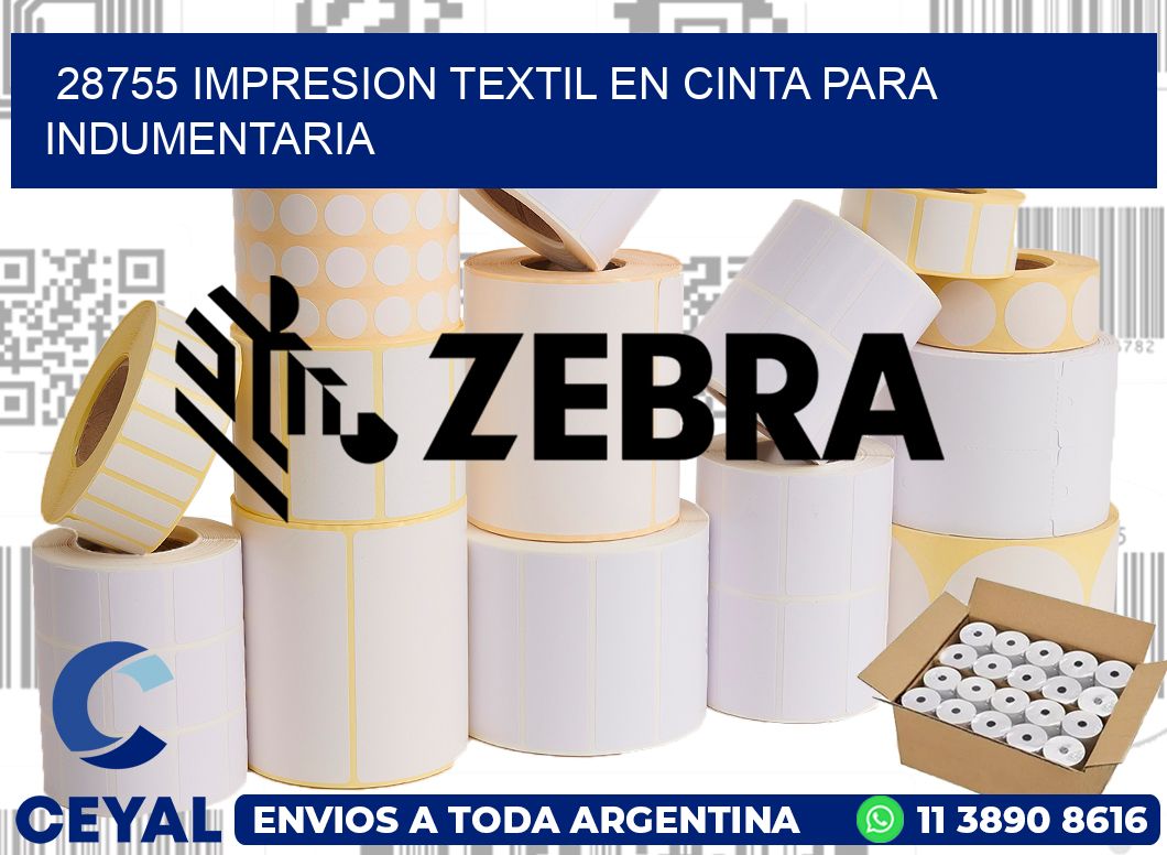 28755 IMPRESION TEXTIL EN CINTA PARA INDUMENTARIA