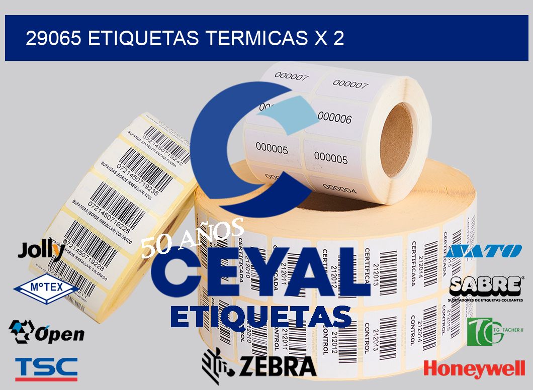 29065 etiquetas termicas x 2