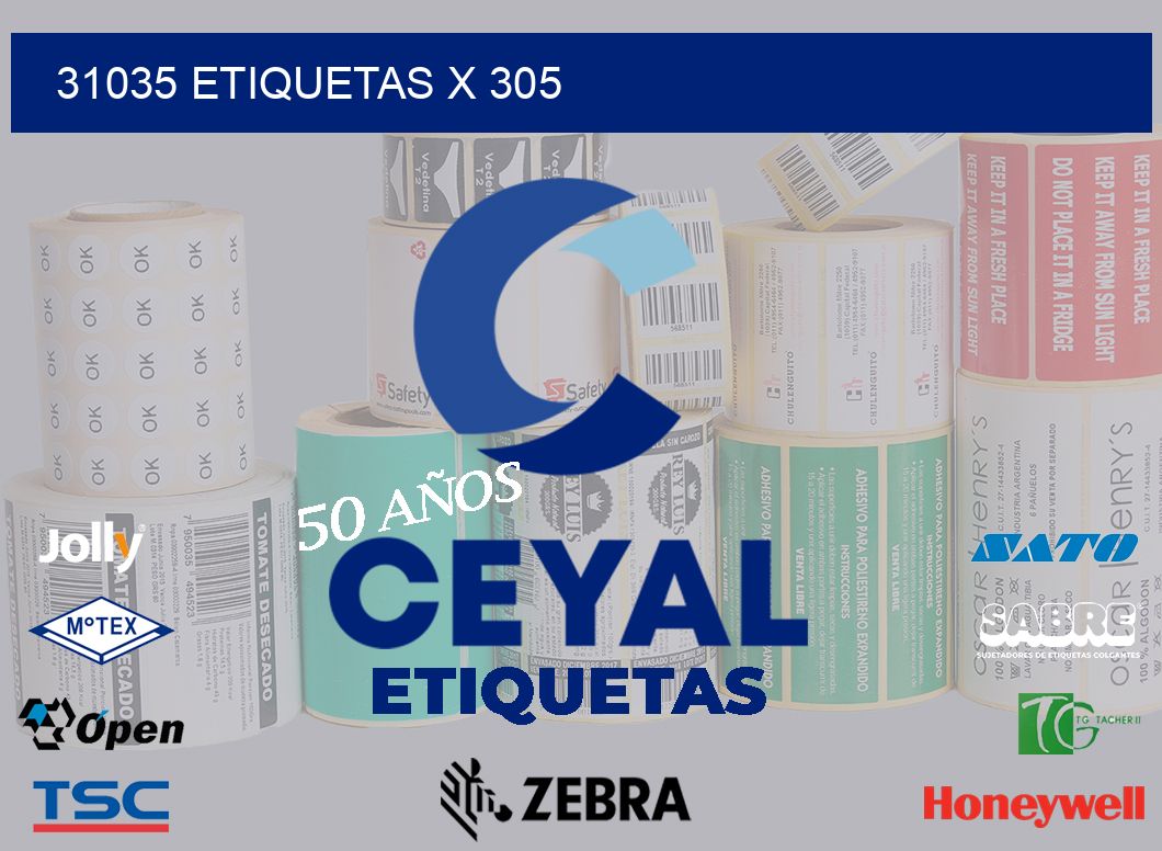 31035 Etiquetas x 305