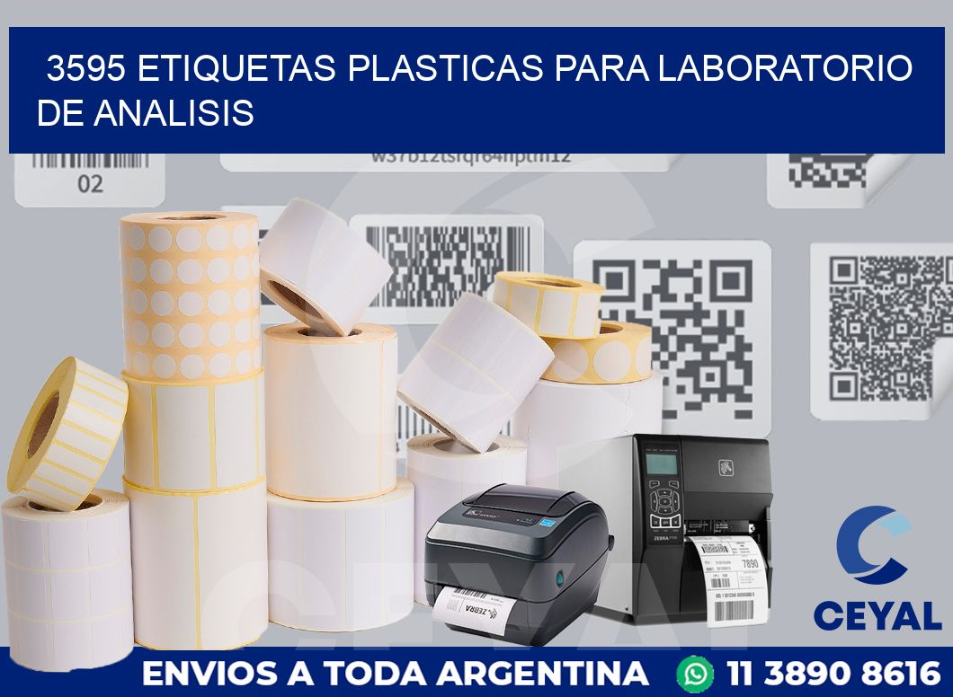 3595 ETIQUETAS PLASTICAS PARA LABORATORIO DE ANALISIS