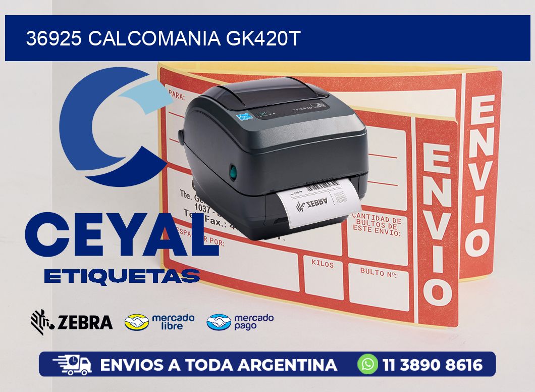 36925 CALCOMANIA GK420T