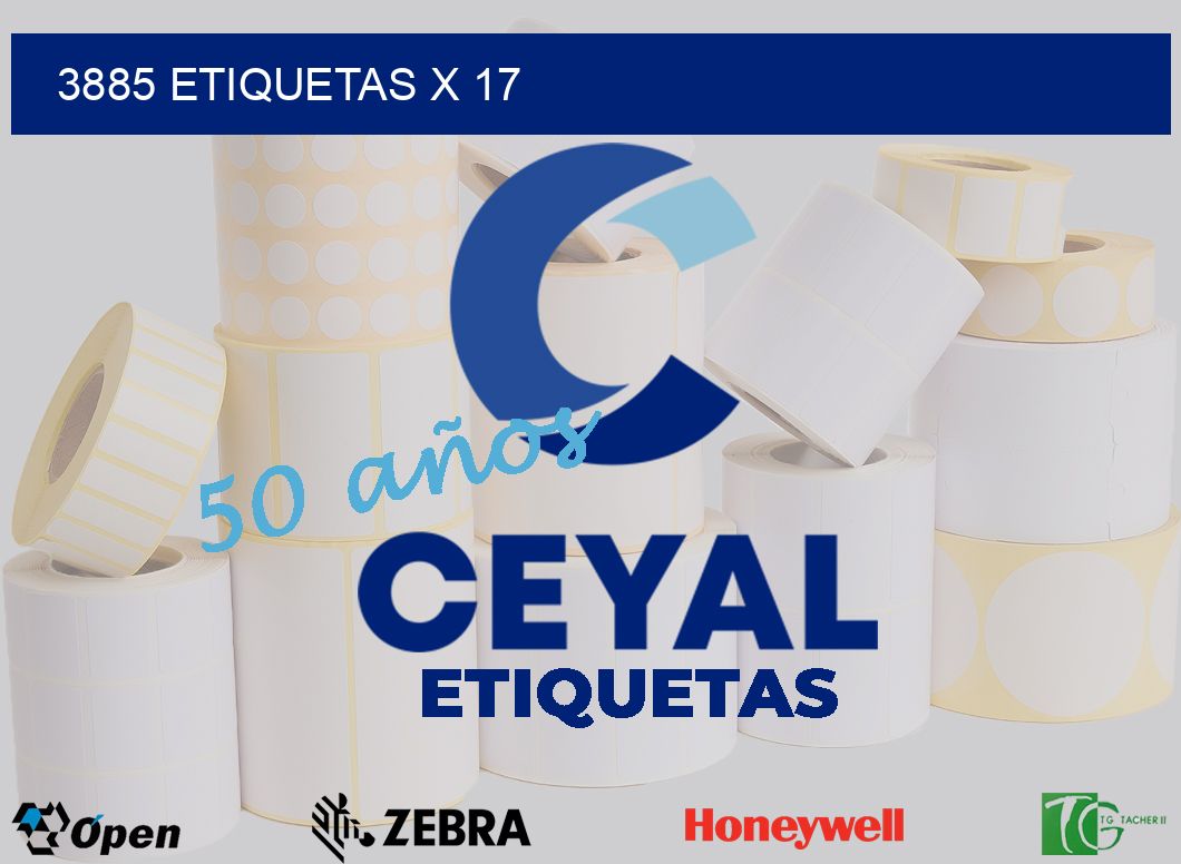 3885 Etiquetas x 17
