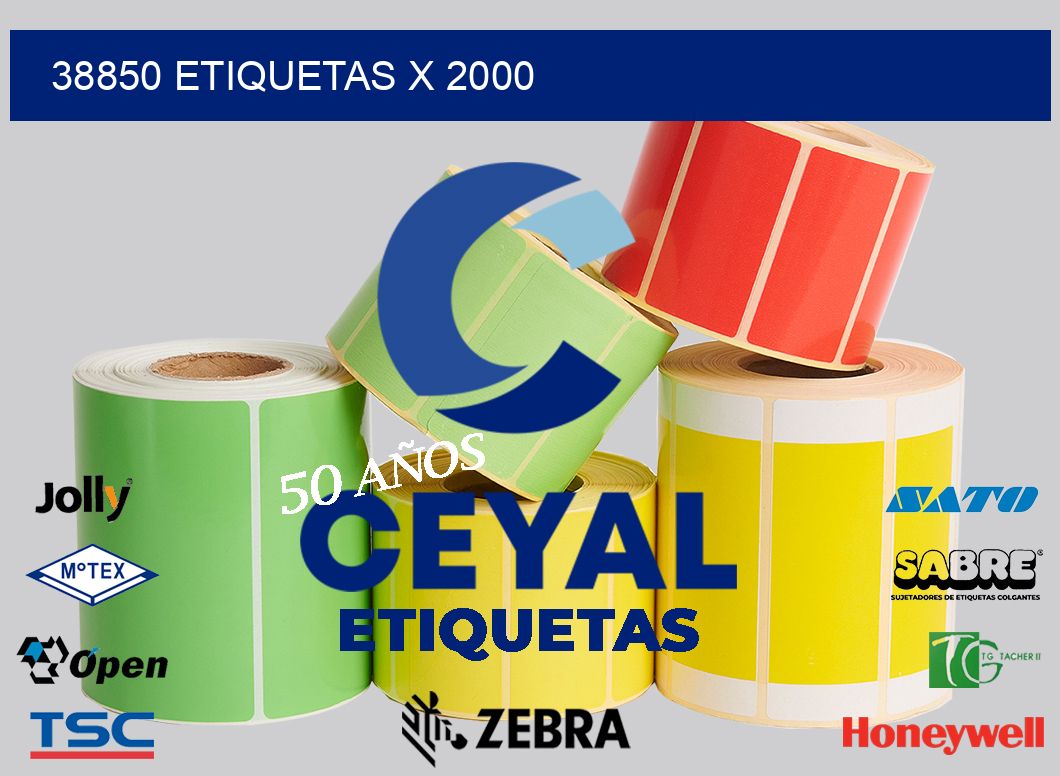 38850 Etiquetas x 2000