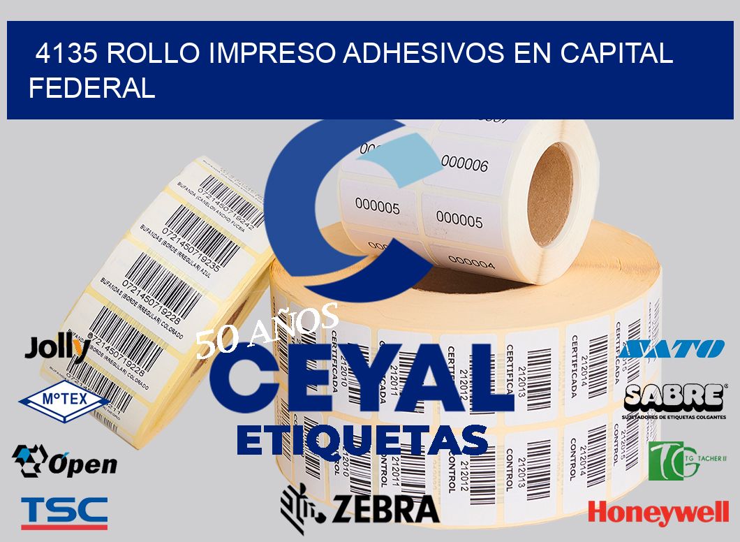 4135 ROLLO IMPRESO ADHESIVOS EN CAPITAL FEDERAL