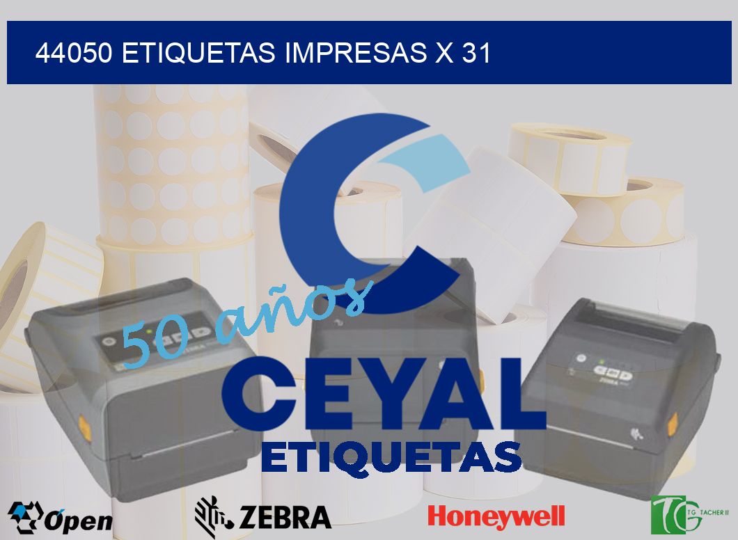 44050 Etiquetas impresas x 31