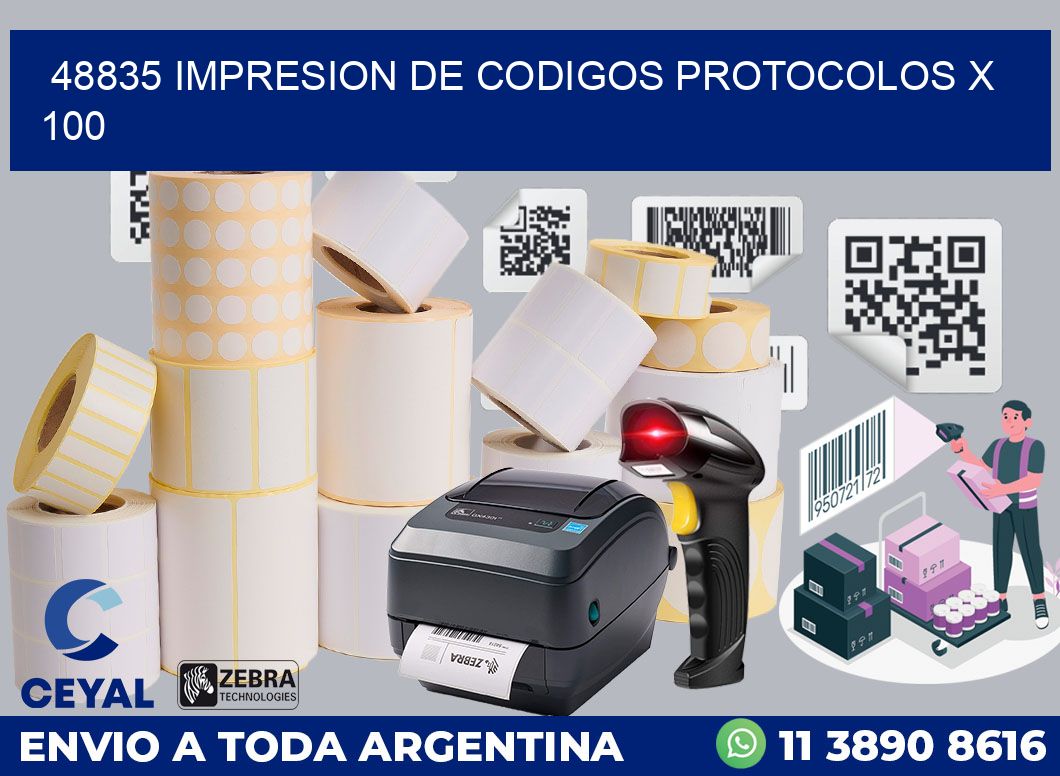 48835 impresion de codigos protocolos x 100