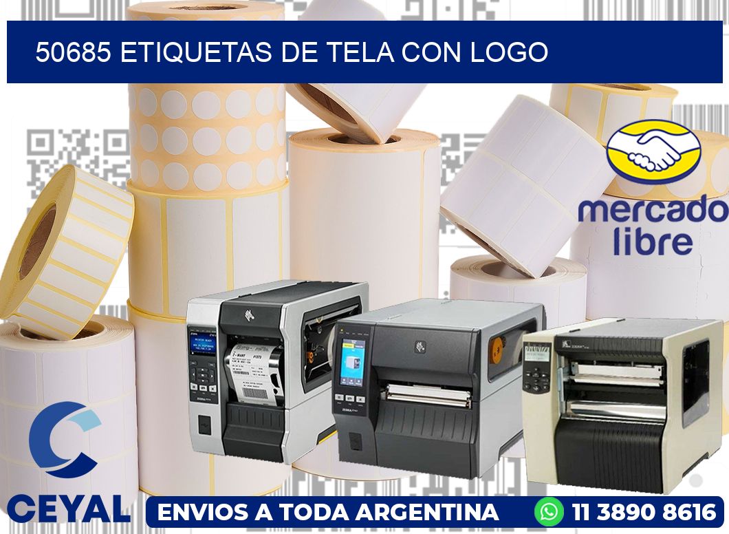 50685 ETIQUETAS DE TELA CON LOGO