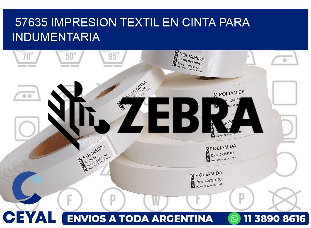 57635 IMPRESION TEXTIL EN CINTA PARA INDUMENTARIA