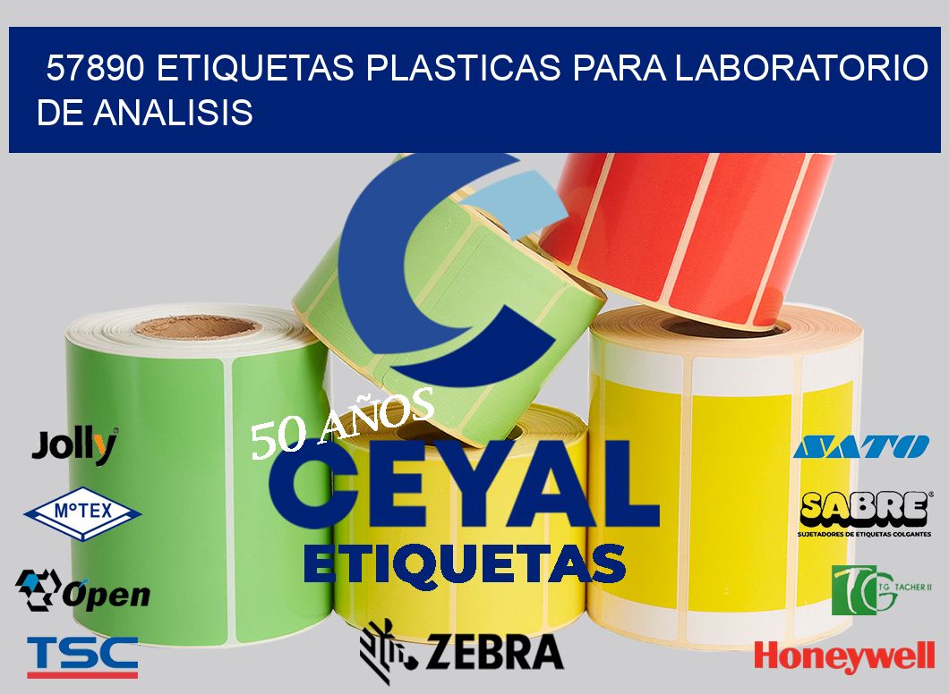 57890 ETIQUETAS PLASTICAS PARA LABORATORIO DE ANALISIS