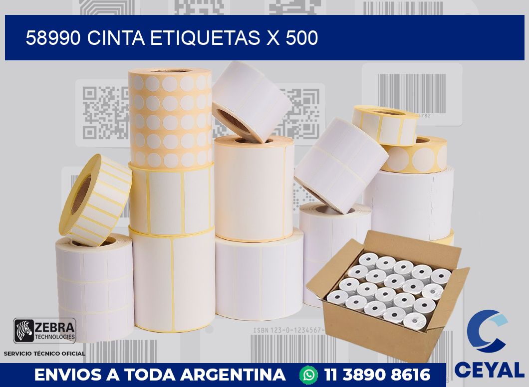 58990 cinta etiquetas x 500