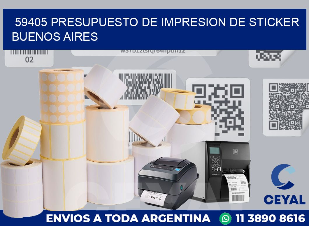 59405 PRESUPUESTO DE IMPRESION DE STICKER BUENOS AIRES