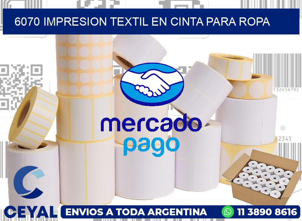 6070 IMPRESION TEXTIL EN CINTA PARA ROPA