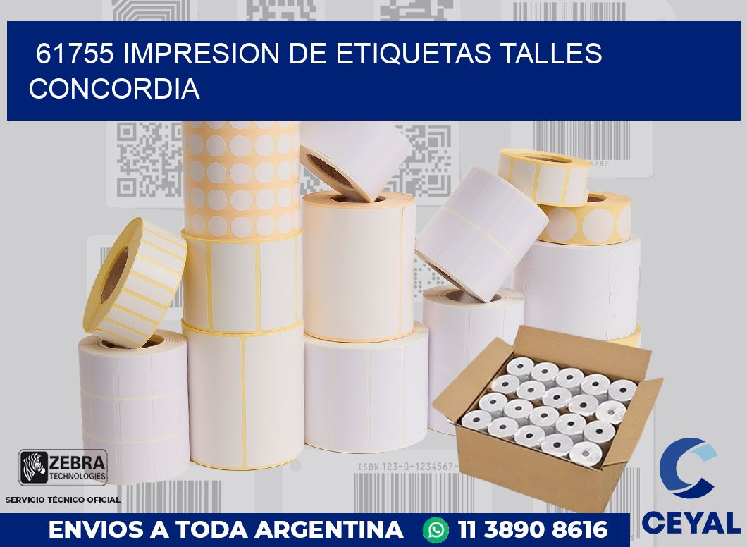 61755 IMPRESION DE ETIQUETAS TALLES CONCORDIA
