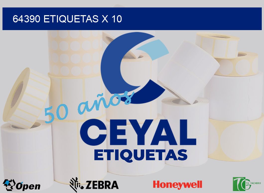 64390 Etiquetas x 10