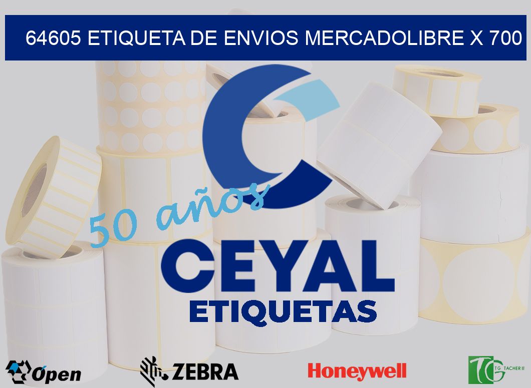 64605 etiqueta de envios mercadolibre x 700