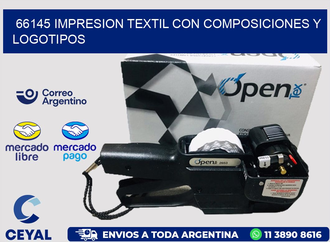 66145 IMPRESION TEXTIL CON COMPOSICIONES Y LOGOTIPOS