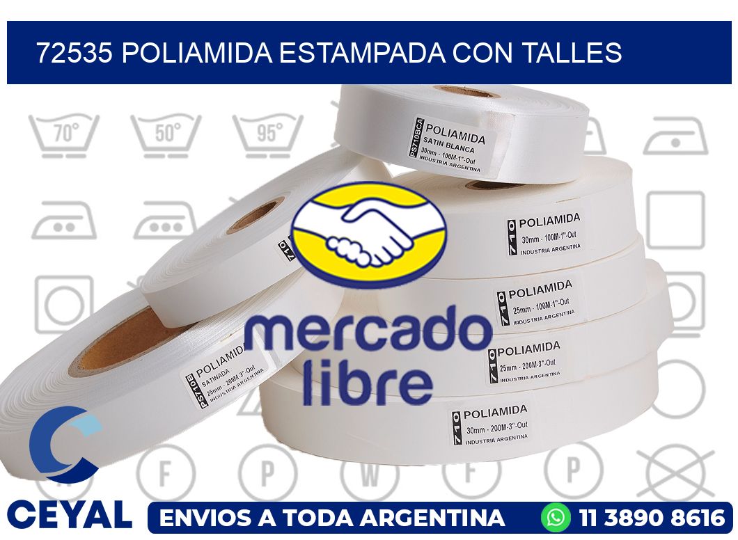 72535 POLIAMIDA ESTAMPADA CON TALLES