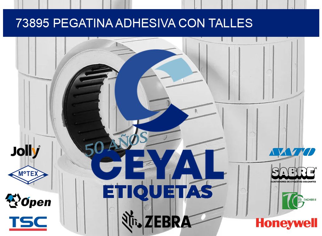 73895 PEGATINA ADHESIVA CON TALLES