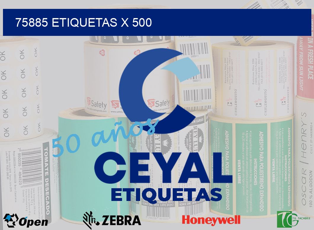 75885 Etiquetas x 500