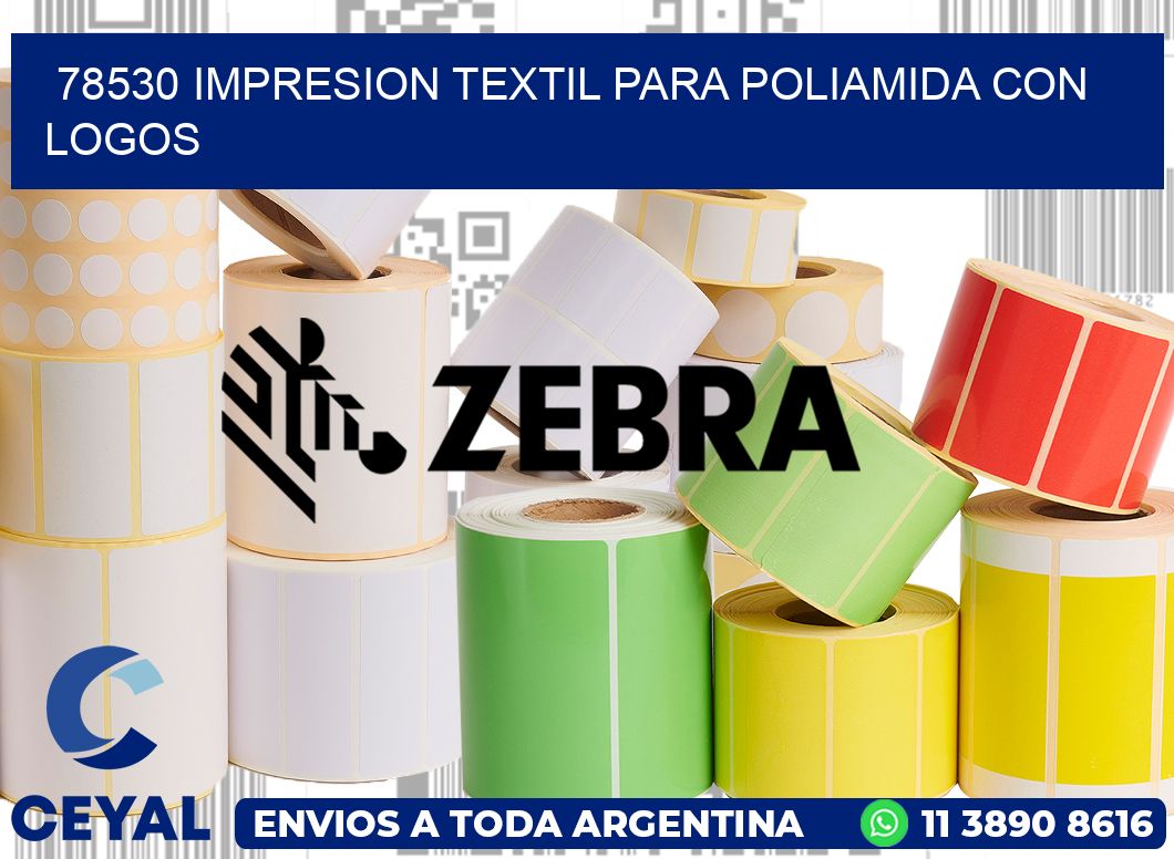 78530 IMPRESION TEXTIL PARA POLIAMIDA CON LOGOS