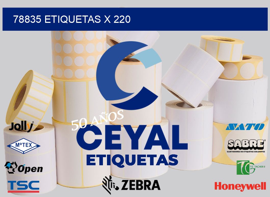 78835 Etiquetas x 220