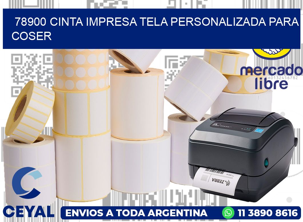 78900 CINTA IMPRESA TELA PERSONALIZADA PARA COSER
