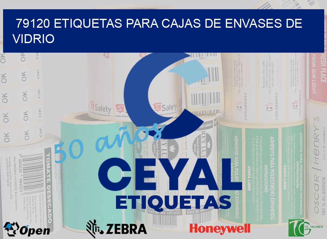 79120 ETIQUETAS PARA CAJAS DE ENVASES DE VIDRIO