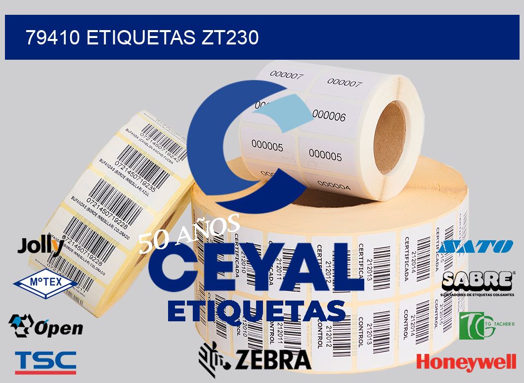 79410 ETIQUETAS ZT230