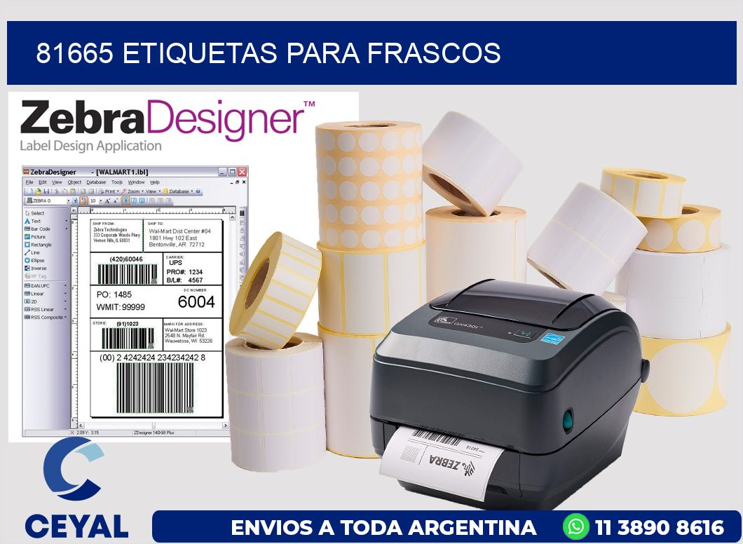 81665 ETIQUETAS PARA FRASCOS