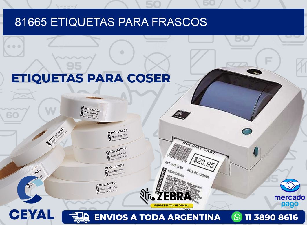 81665 ETIQUETAS PARA FRASCOS
