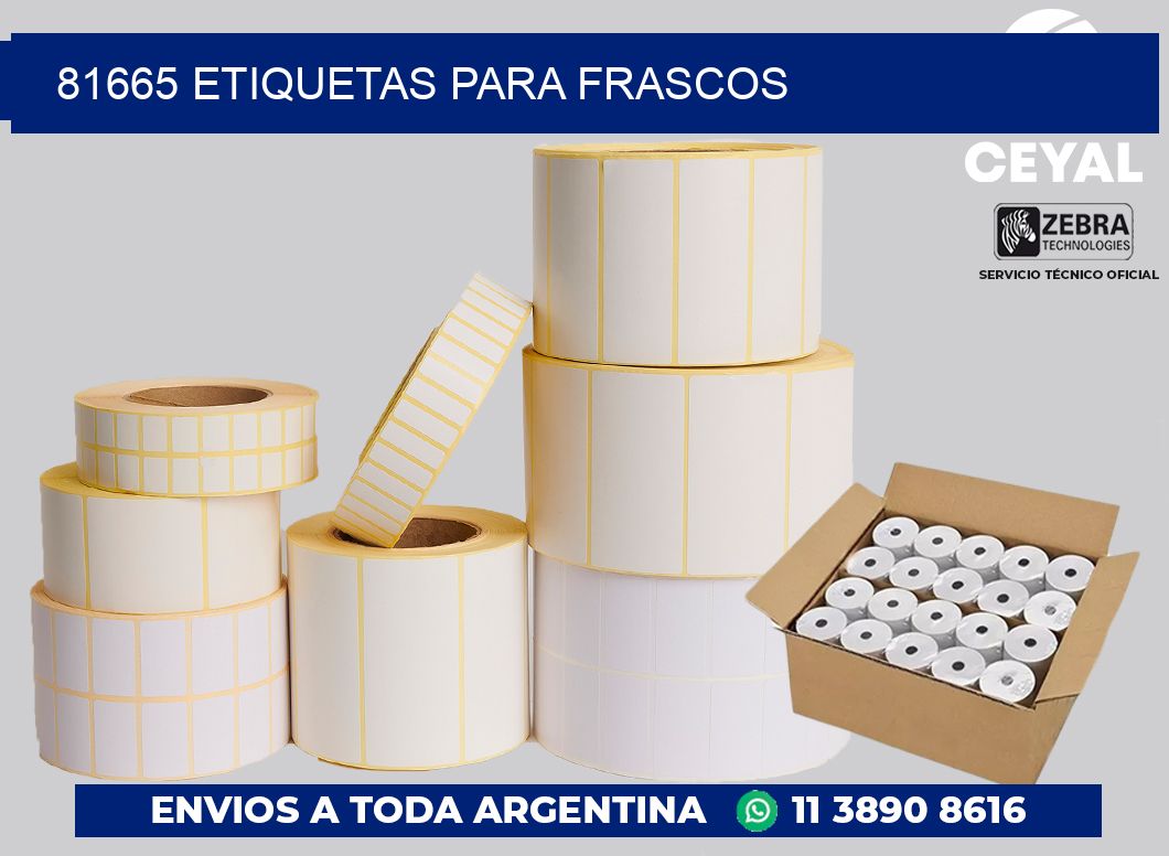 81665 ETIQUETAS PARA FRASCOS
