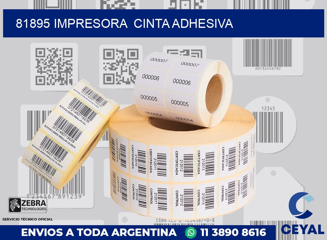 81895 impresora  cinta adhesiva