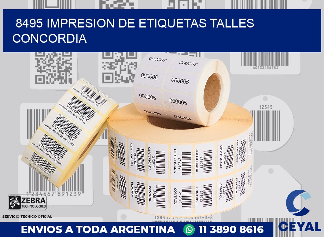 8495 IMPRESION DE ETIQUETAS TALLES CONCORDIA