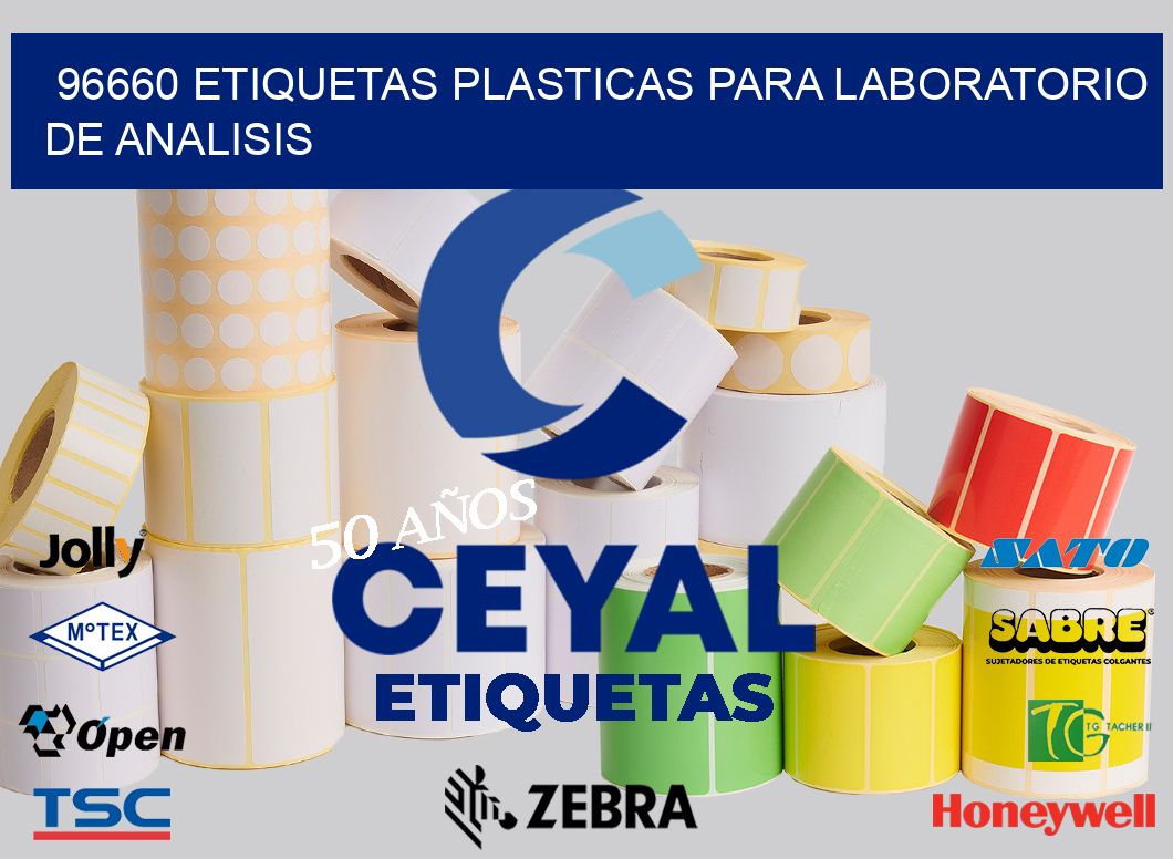 96660 ETIQUETAS PLASTICAS PARA LABORATORIO DE ANALISIS