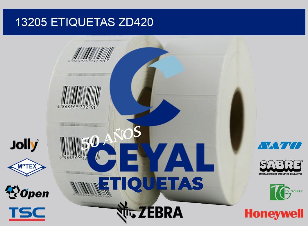 13205 ETIQUETAS ZD420