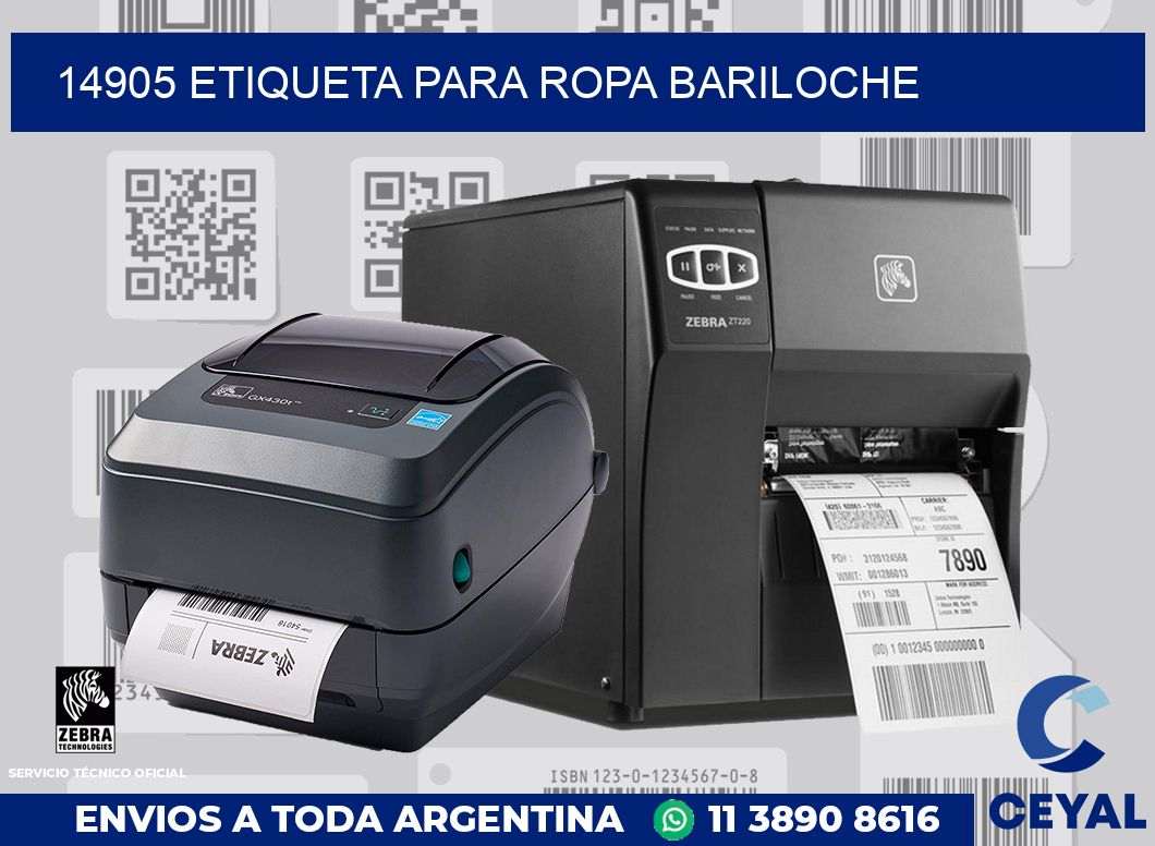 14905 ETIQUETA PARA ROPA BARILOCHE