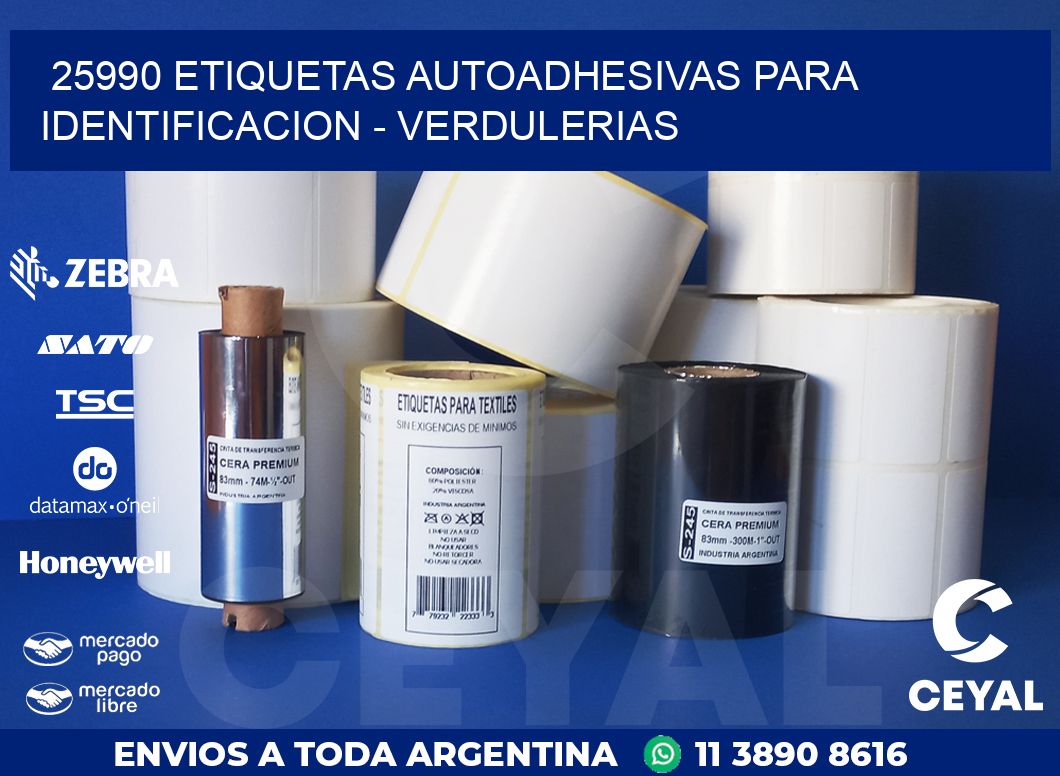 25990 ETIQUETAS AUTOADHESIVAS PARA IDENTIFICACION – VERDULERIAS