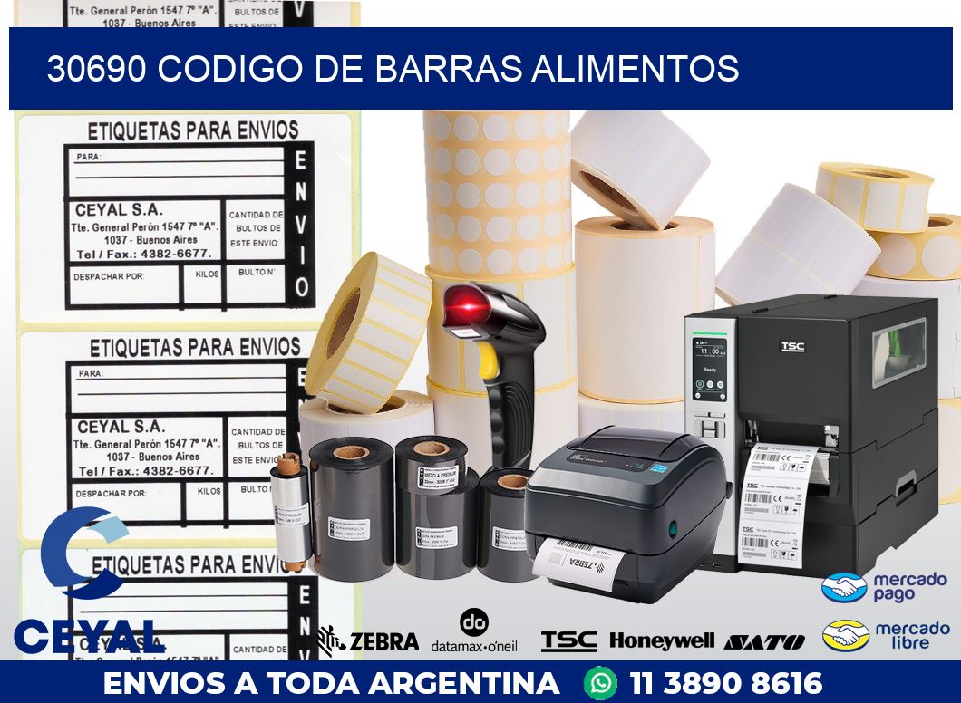 30690 CODIGO DE BARRAS ALIMENTOS