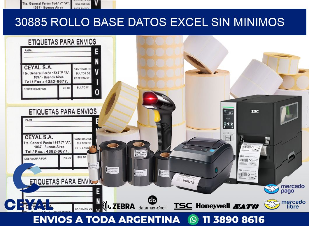 30885 rollo base datos excel sin minimos