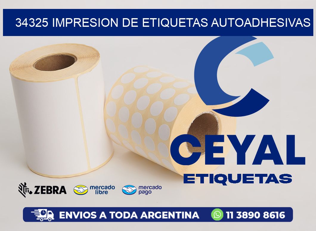 34325 IMPRESION DE ETIQUETAS AUTOADHESIVAS