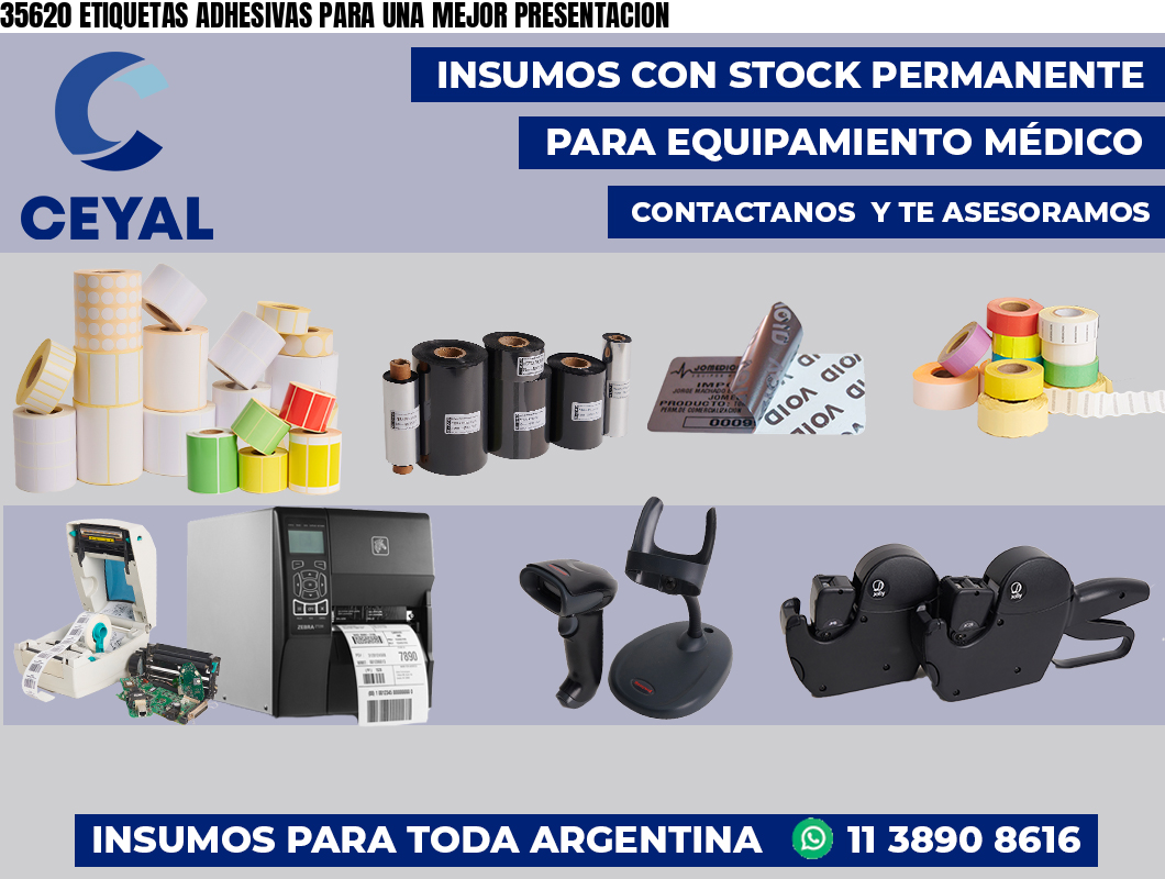 35620 ETIQUETAS ADHESIVAS PARA UNA MEJOR PRESENTACION