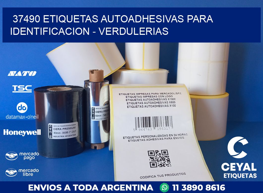 37490 ETIQUETAS AUTOADHESIVAS PARA IDENTIFICACION – VERDULERIAS