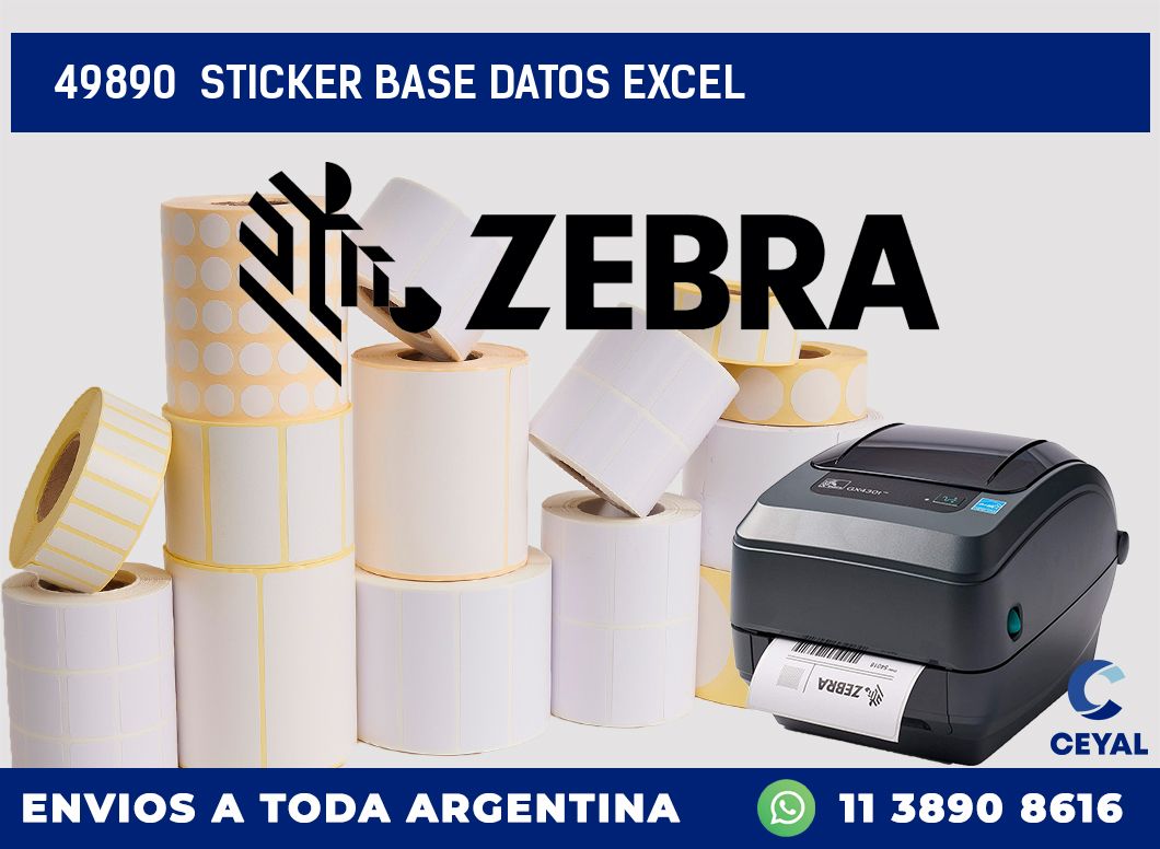 49890  sticker base datos excel