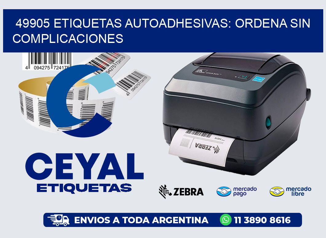 49905 Etiquetas Autoadhesivas: Ordena sin Complicaciones