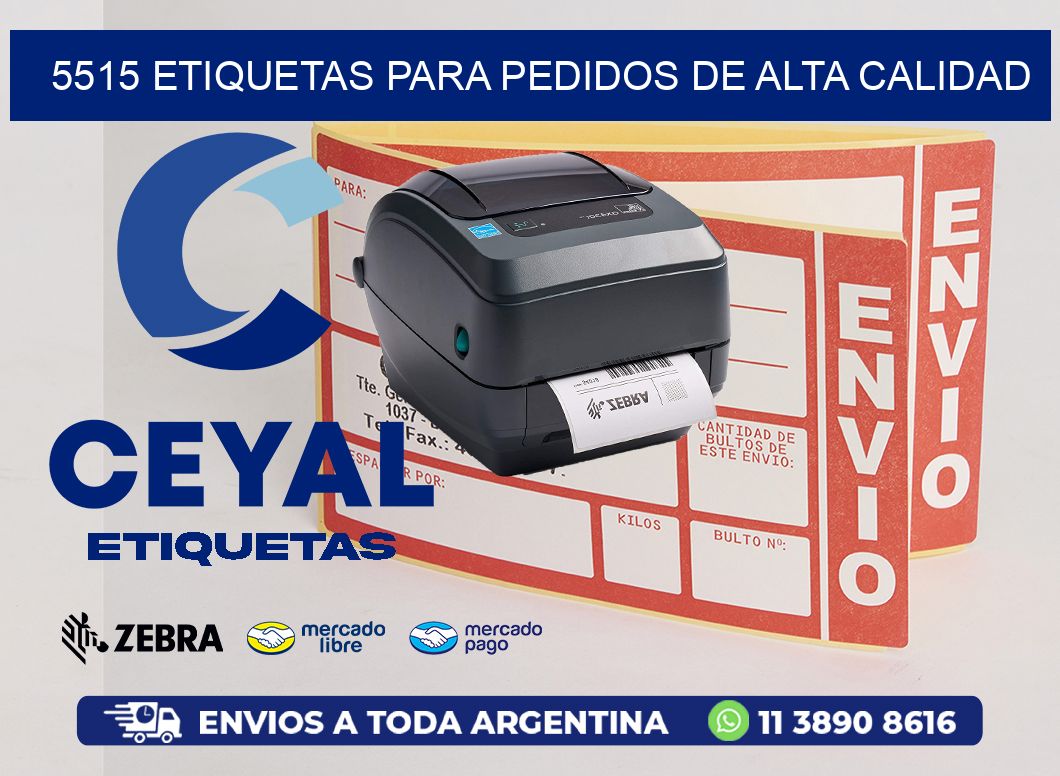 5515 ETIQUETAS PARA PEDIDOS DE ALTA CALIDAD